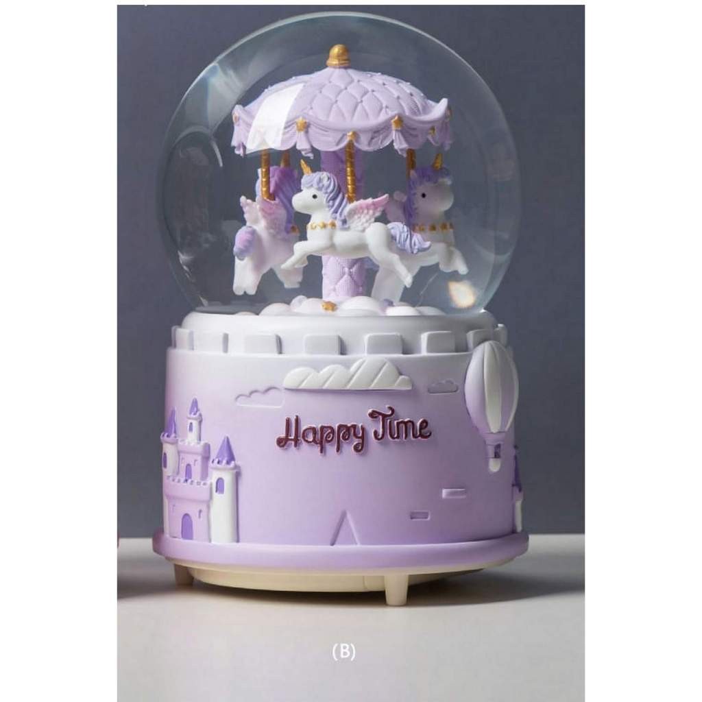 Makmur_55 Fitur Lengkap Premium Snowball Size Jumbo / Pajangan Bola Musik Air / Bola Musik Salju /