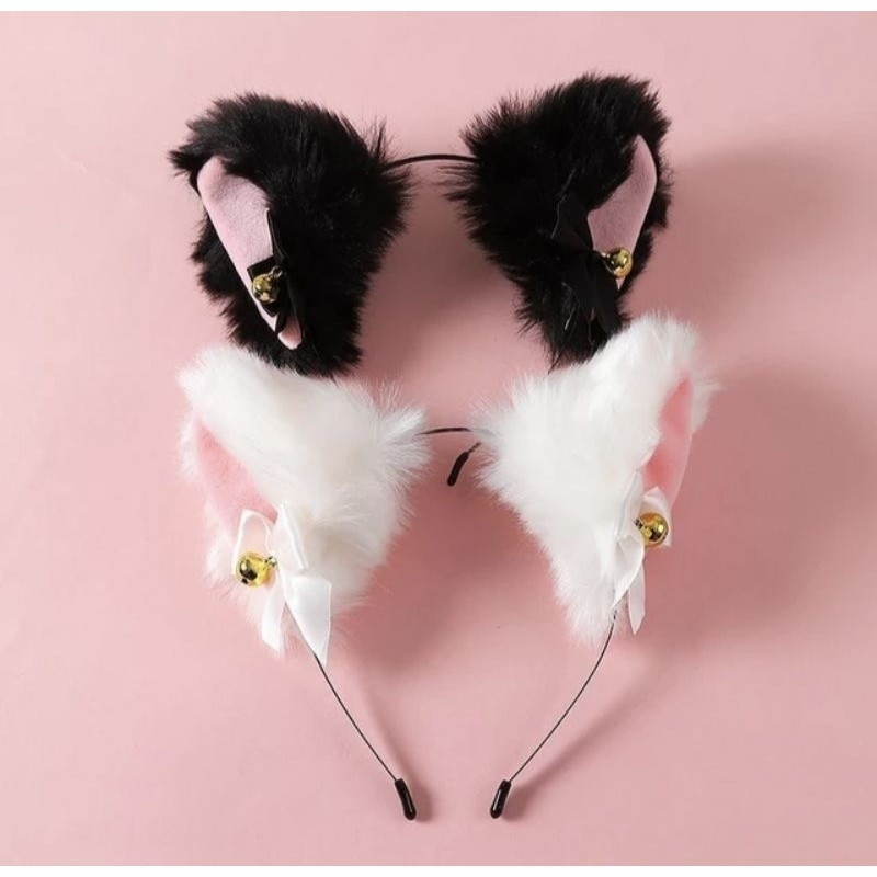 Glamourgemss Hairdostoreid Bando Fur Kucing Lonceng Cosplay Halloween Anime