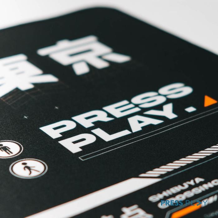 Rds - Shibuya Gaming Mousepad Deskmat By Press Play