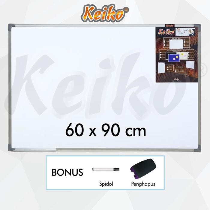

Papan Tulis Whiteboard Gantung Single Face Keiko 60 X 90 Cm