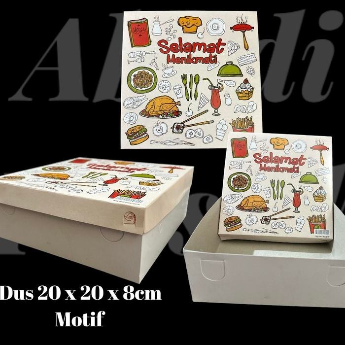 

DUS NASI MOTIF / KOTAK NASI / KOTAK NASI UKR 20x20 ISI 50 PCS