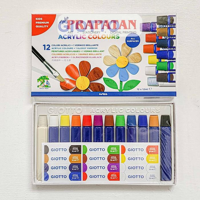 

Cat Akrilik Set Giotto 12X12Ml Giotto Acrylic Set