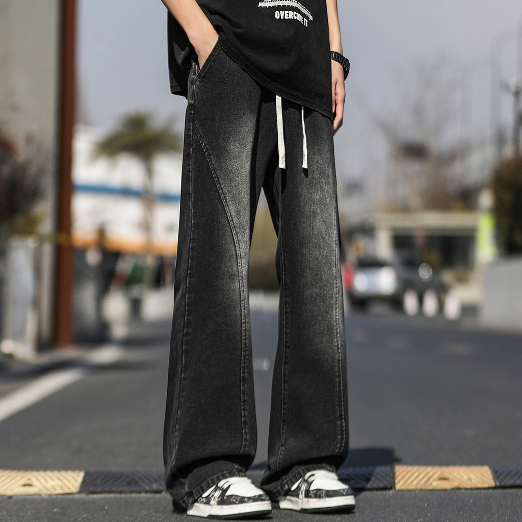 The New Spring Trend Of The Trend Of Hundreds Of Micro Jeans Men'S American Washed Vintage Jeans