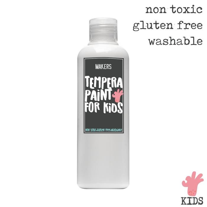 

White Tempera Washable Paint For Kids By Makers 250Ml