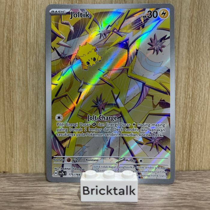 Kartu Pokemon TCG sv7s Joltik AR 175/166 Trading Card Game Bahasa Indonesia