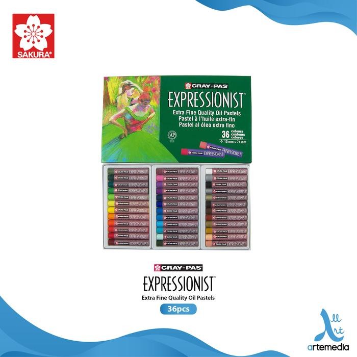 

Krayon Sakura Cray-Pas Expressionist Set 36 Color Oil Pastel Crayon