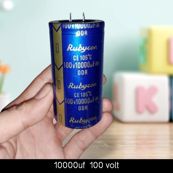 Elko elco 10000uf 100 volt Rubycon ODR Blue Original