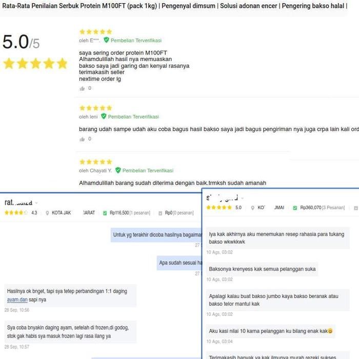 

Viral M100Ft - Pengenyal,Pemadat,Pengering Bakso,Siomay,Dll Pengikat Lemak Cod