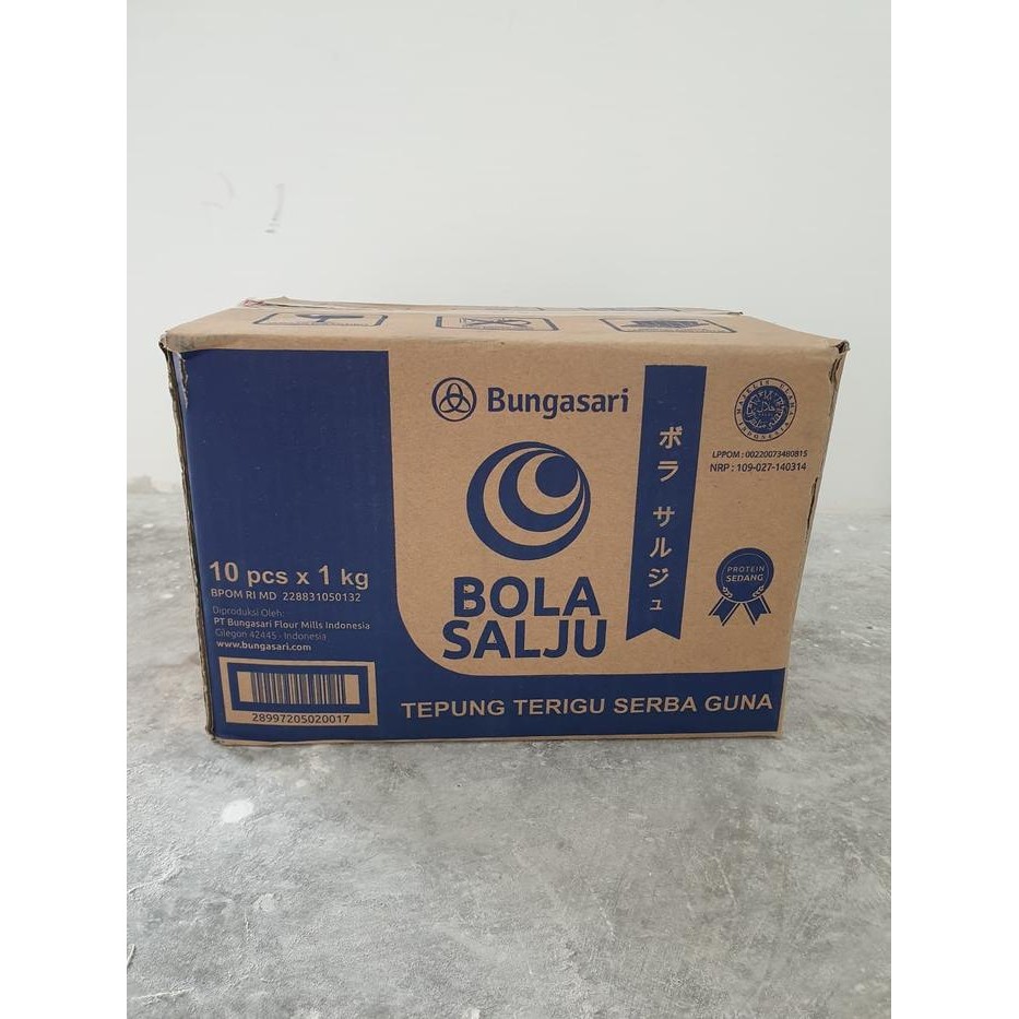 

Terbaru!! Bola Salju Tepung Terigu Serba Guna 10 X 1 Kg Packing Aman
