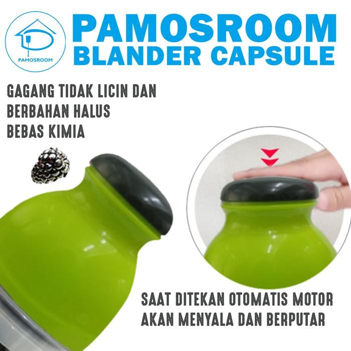 Pamosroom Blender Capsule Portable Blender Kapsul Mini Electric Blender Listrik Mini Blender Daging
