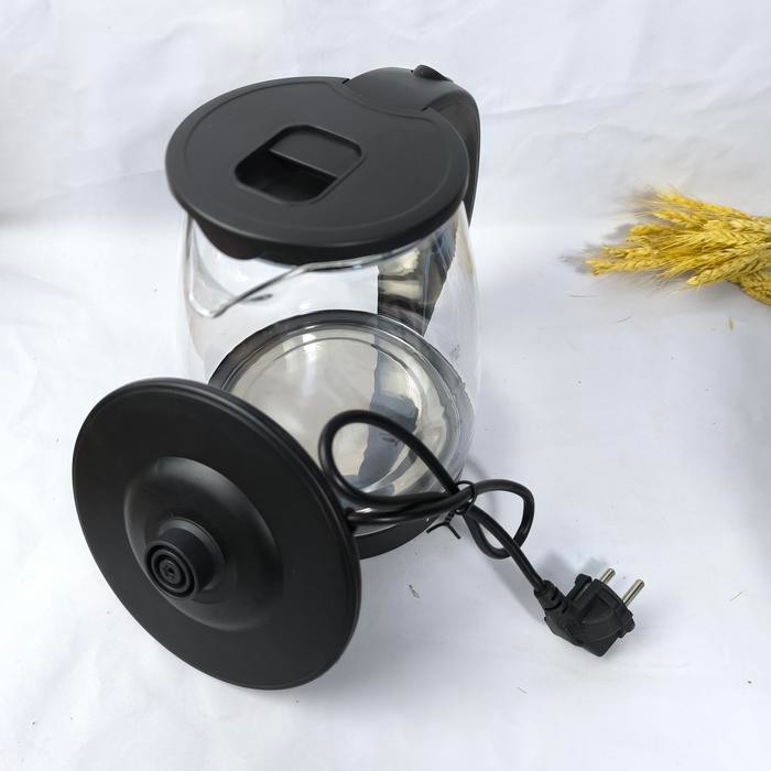 Teko Kaca Elektrik Fleco F-818 Teko Listrik Kaca Transparan 1.8L #Gratisongkir