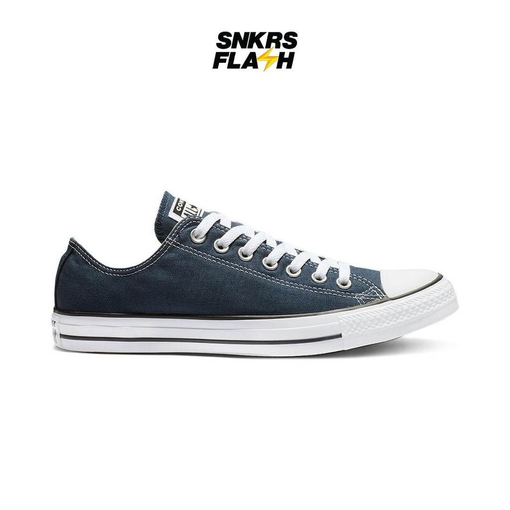 CONVERSE Ct As Ox Canvas Navy White Sepatu Sneakers Unisex - M9697C