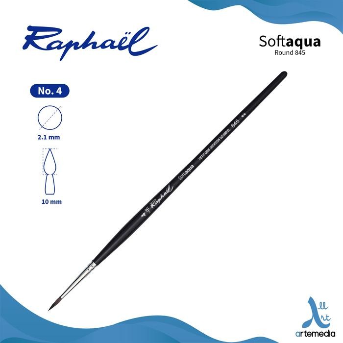 

Kuas Lukis Raphael 845 Round Softaqua Synthetic Brush Short Handle #Gratisongkir