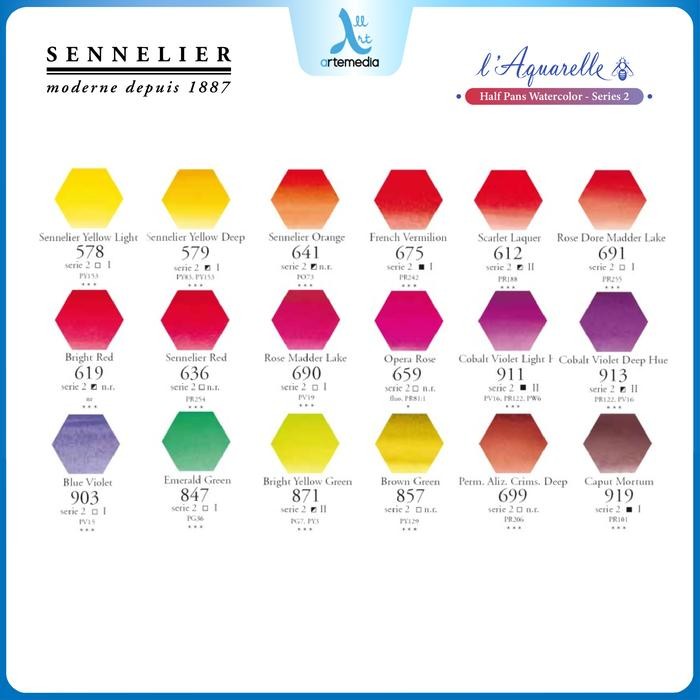 

Sennelier L Aquarelle Watercolor Half Pan Series 3 Cat Air #Gratisongkir