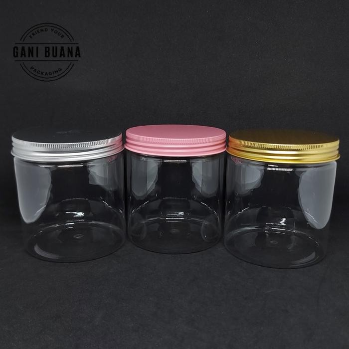 TOPLES JAR/TABUNG 600ML TUTUP ALMUNIUM GOLD/SILVER