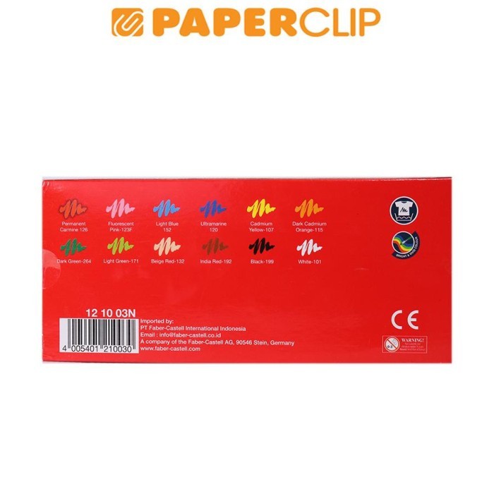 

Poster Color Faber Castell 121003N 12C #Gratisongkir
