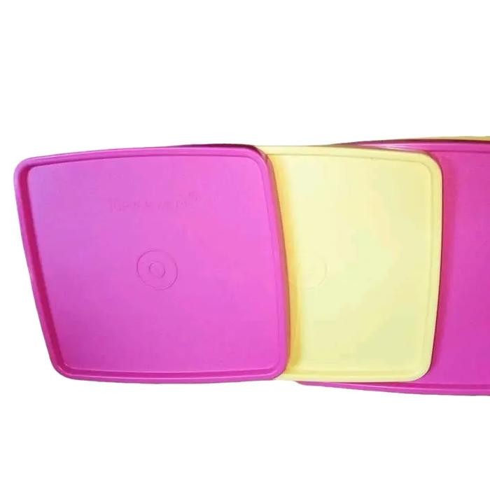 Tupperware seal tutup large square away 660ml 1pcs ukuran 15,5cm x 14,5cm warna biru