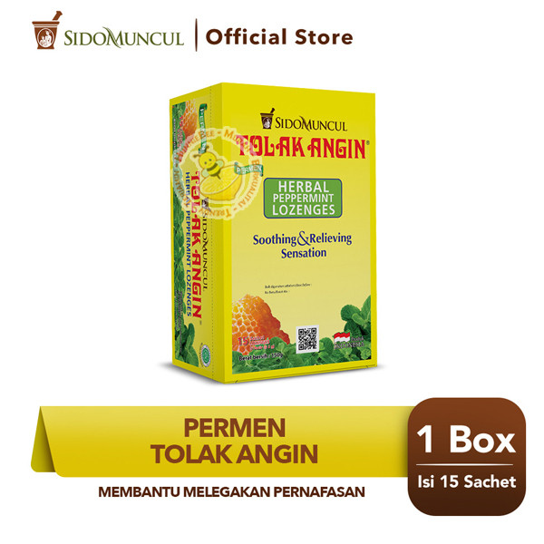 

Sido Muncul Permen Tolak Angin 15 Sachet Melegakan Pernafasan Varian