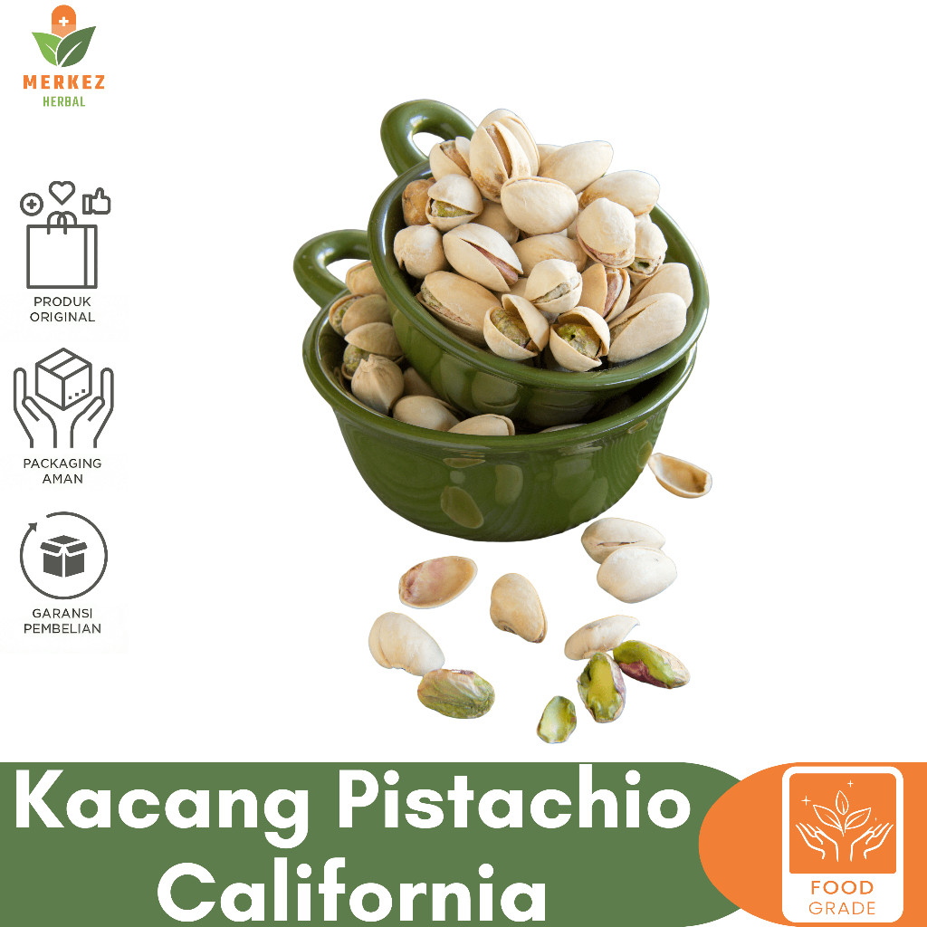

Kacang Arab Pistachio Pistacio Roasted Panggang 500 Gram / Kacang Fustuk Ketawa Arab Oleh Haji Umroh