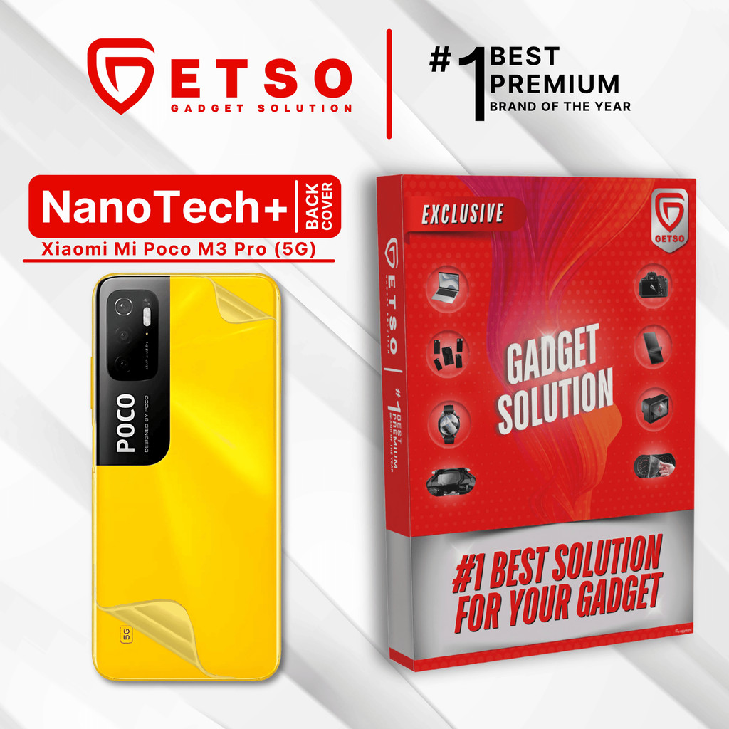 GETSO EPU BIO GENESIS Hydrogel for Xiaomi POCO M3 Pro 5G / Back Cover Guard (Nanotech+ 100% Recycle)