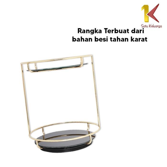 Terlaris [Cod] Sk K134 Rak Kosmetik Bulat 2 Tingkat Putar 360 Derajat Tempat Penyimpanan Riasan