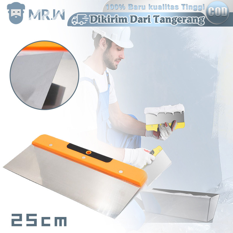10inch Sekrap Stainless Scraper Dempul 25cm Putty Knife Kape Stainless Kape Sekrap Gypsum