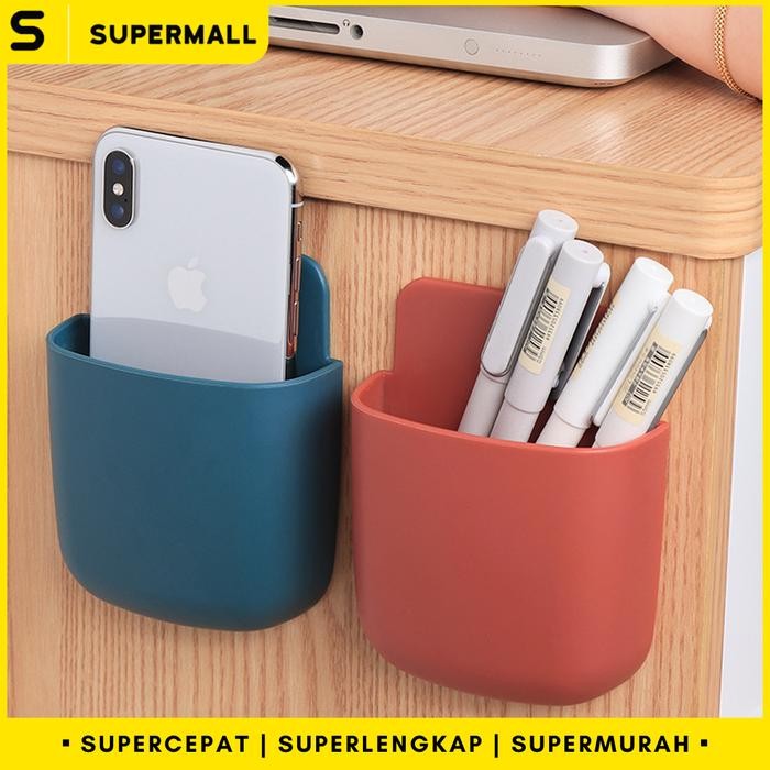 PREMIUM SUPERMALL Wall Mounted Holder Tempel Dinding / Gantungan Remote HP ATK