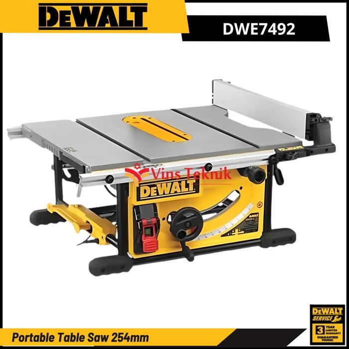 PREMIUM Mesin Gergaji Kayu Meja Table Saw 10" 254mm DeWALT DWE7492