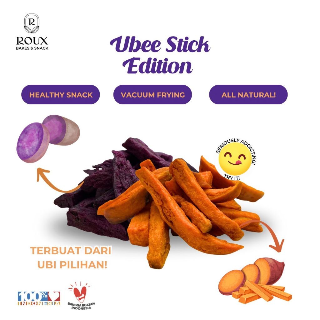 

ROUX - Veggie Crunch - Keripik Sayur - Cemilan Keripik Sayur - Brokoli / Paprika / Jamur / Bombay -