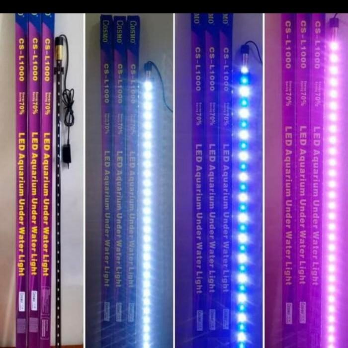 PREMIUM Lampu aquarium celup hailong amara t4 led hl cosmo 100cm warna putih
