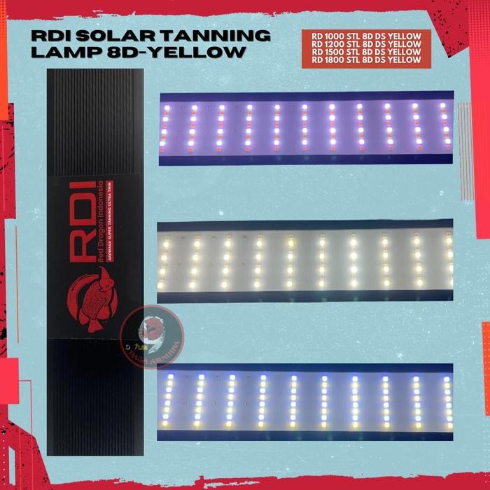 PREMIUM RDI Lampu Tanning SOLAR YELLOW / SOLAR BLUE Ikan Arwana Super Red RD 1000 STL 8D DS / RD
