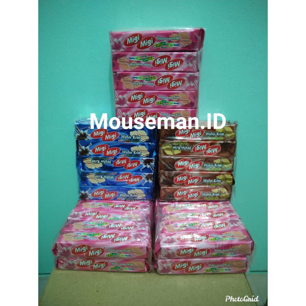 

MIGI MIGI WAFER KRIM rasa VANILA 10pcs x 11g MURAH 1 Pack