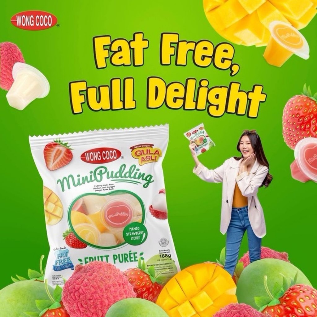 

Wong Coco Mini Pudding Isi 12 pcs / Tanpa Gula Buatan / Puree Buah Asli / Camilan Anak / Ledi