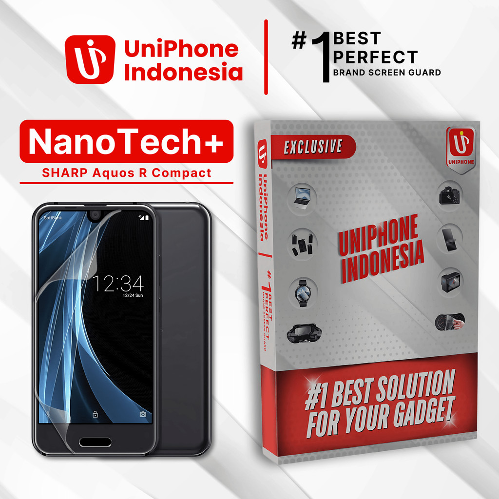 UniPhon EPU BIO GENESIS Hydrogel for Sharp Aquos R Compact / Screen Guard (Nanotech+ 100% Recycle) P