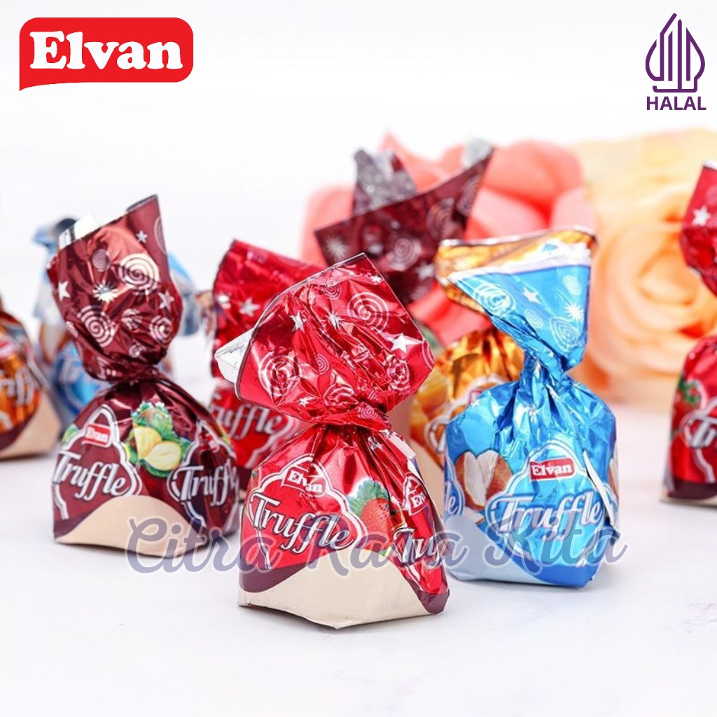 

Halal Elvan Truffle Coklat Arab Turki Assortment 120gr