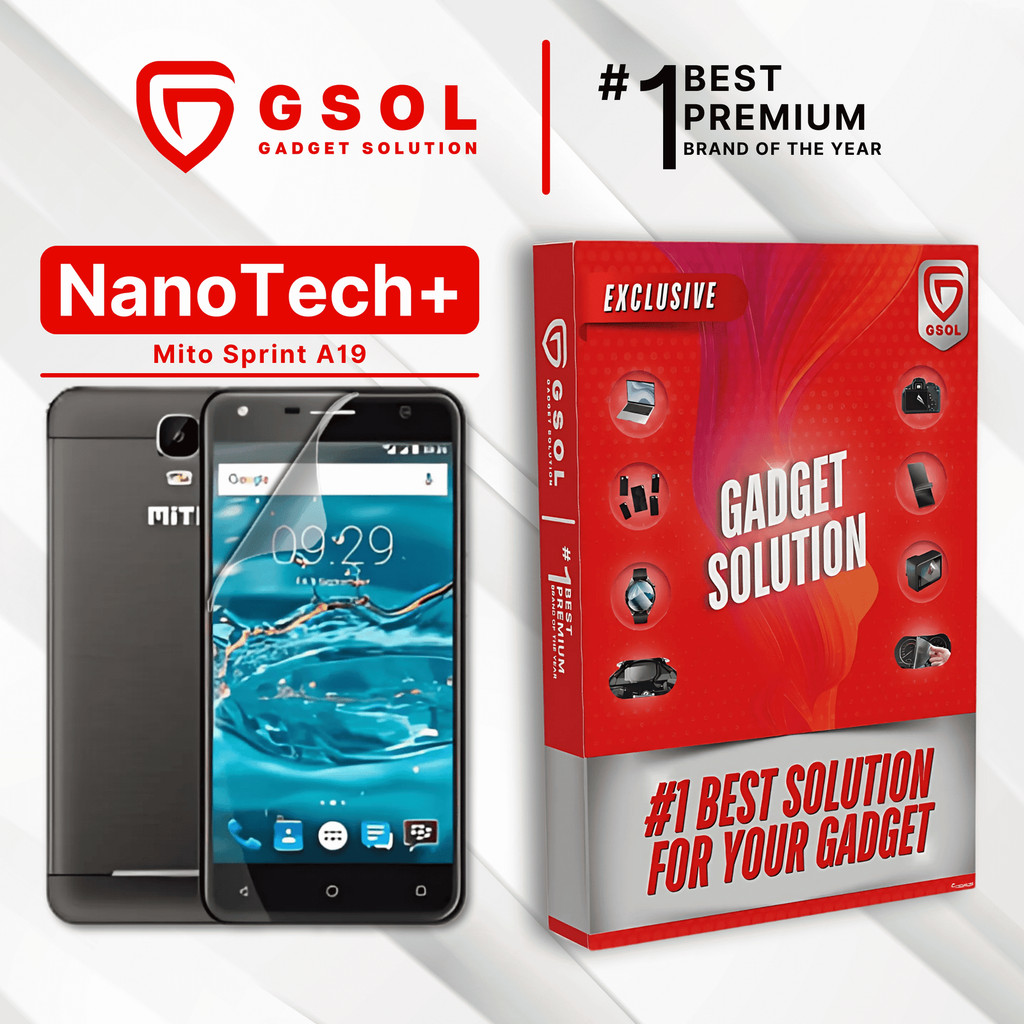 GSOL EPU BIO GENESIS Hydrogel for Mito Sprint A19 / Screen Guard (Nanotech+ 100% Recycle) Premium Hi