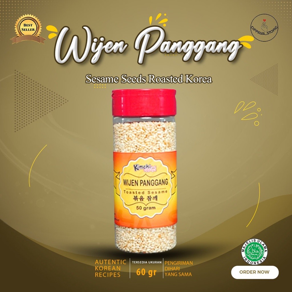 

Biji Wijen Panggang 60 Gram / Sesame Seeds Roasted Korea 60 Gram