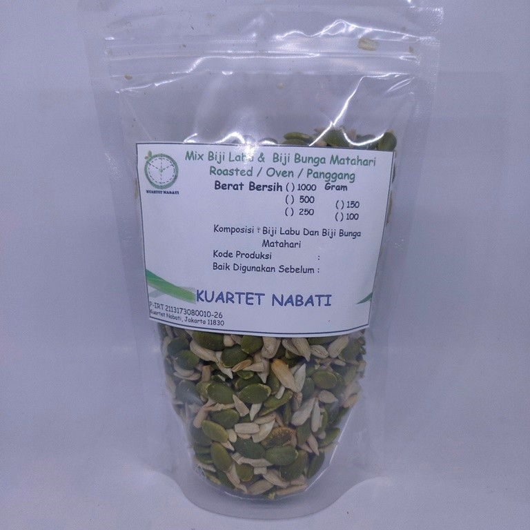

250gr - Roasted Campuran Biji Labu / Pumpkin Seeds & Biji Bunga Matahari / Sunflower Seeds -