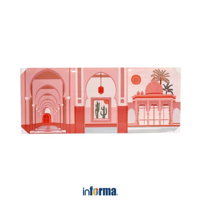 Terlaris Informa Hiasan Dinding 40X50 cm Set 3 Pcs Kanvas Print Doors Xc44 Wall Art Decoration