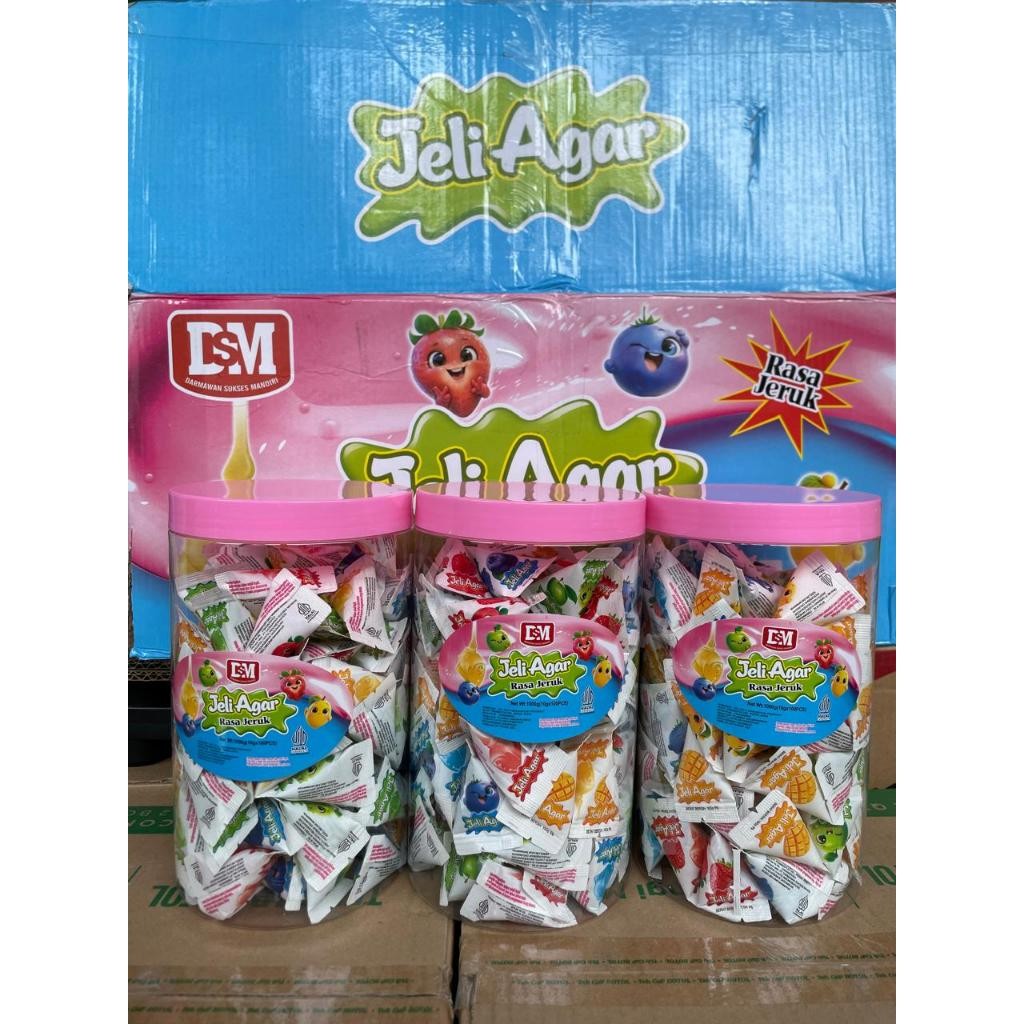 

JELLY AGAR SEGITIGA DSM ISI 100 PCS RASA BUAH BUAHAN
