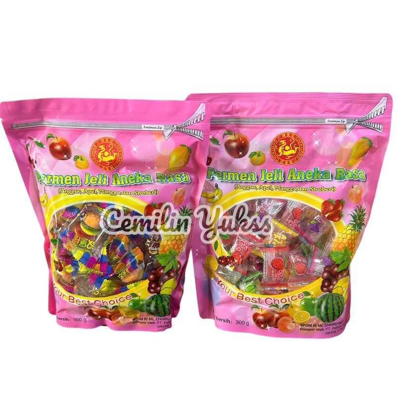 

Permen Jeli Aneka Rasa ( Jelly Burger) 300g Permen Jelly Aneka Rasa Buah Anggur Apel Mangga