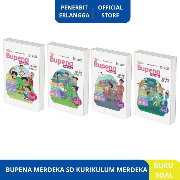 

TERBARU!!! [ERLANGGA OFFICIAL] BUPENA MERDEKA SD/MI KELAS 4A 4B 4C 4D KURIKULUM MERDEKA READY