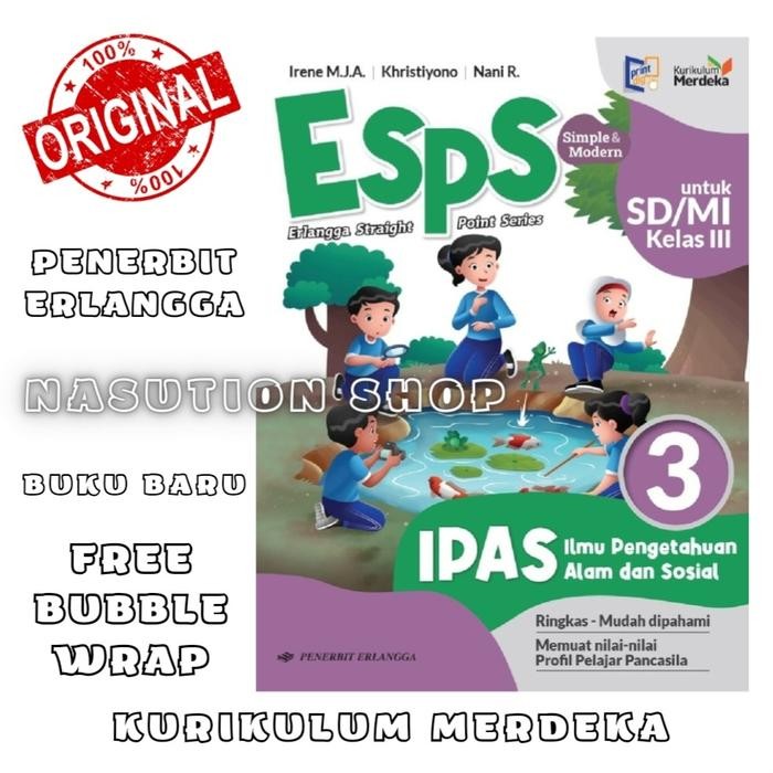 

PROMO BUKU ESPS IPAS KELAS 3 SD/MI ERLANGGA KURIKULUM MERDEKA ( KURMER ) ORI READY