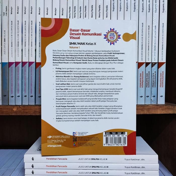 

TERBARU!!! BUKU DASAR-DASAR DESAIN KOMUNIKASI VISUAL KELAS 1 SMK VOL 1 KURIKULUM MERDEKA ERLANGGA