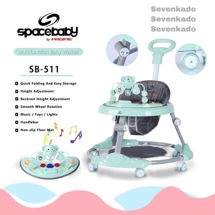Kenna.store Baby Walker Space Baby Spacebaby SB 511 SB511 SB-511 gajah