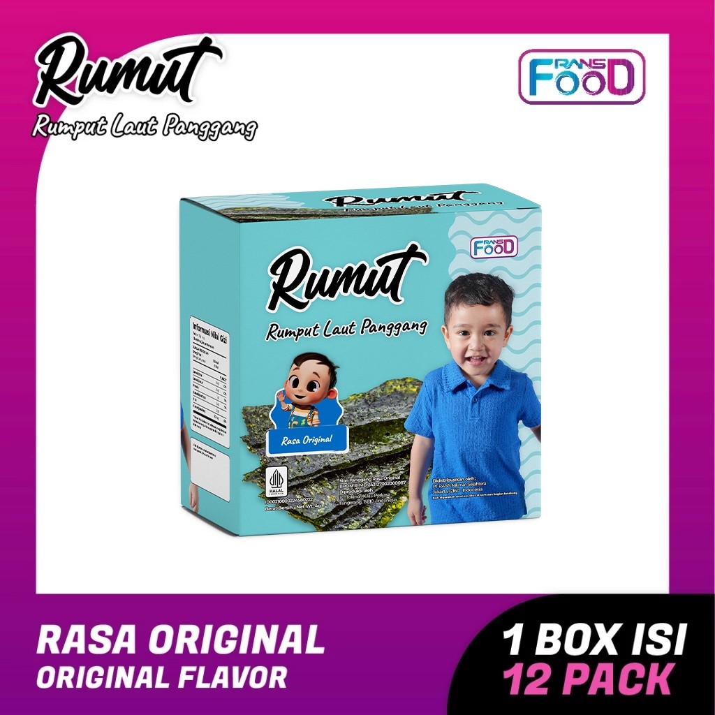 

Rumut Panggang Rasa Original 4gr - Rumput Laut Panggang Praktis Lebih Renyah Isi 3