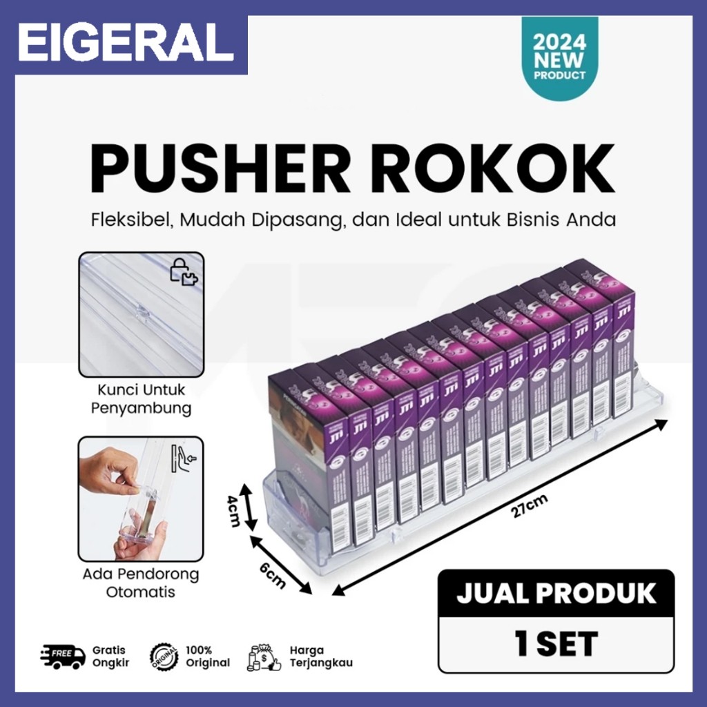 PUSHER ROKOK Alat Pendorong Rokok Otomatis Pendorong Rak Rokok Supermarket 28CM