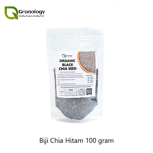 

Organic Black Chia Seed / Biji Chia Hitam Organik (100 gram) by Granology