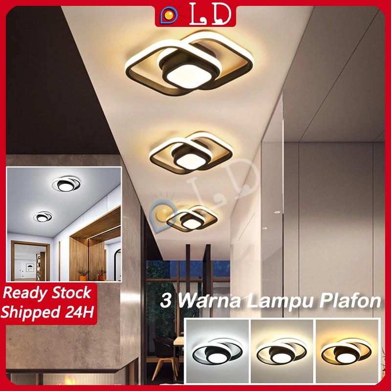 3 WARNA LAMPU RUANG TAMU RUANG LAMPU PLAFON LED LAMPU CEILING LIGHT MODERN LAMPU RUMAH RUANG TAMU