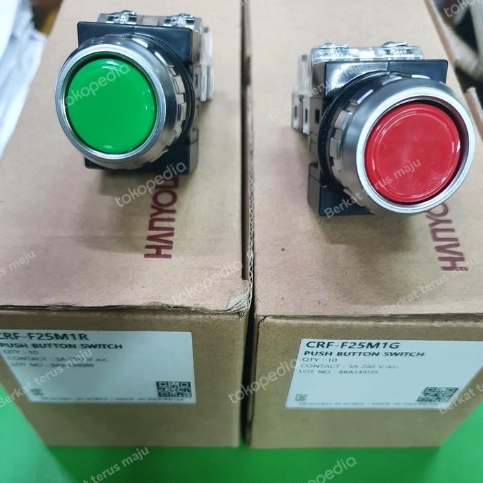 JTTOP" PUSH BUTTON ( TOMBOL ON-OFF )...HANYOUNG (25MM)